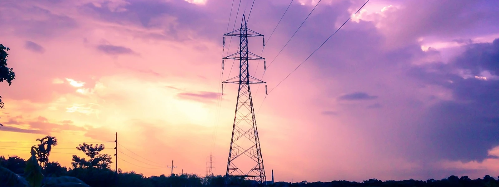 Pylon in sunset